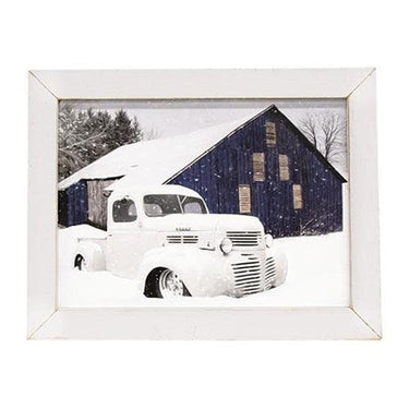 White as Snow Truck Framed Print - The Fox Decor